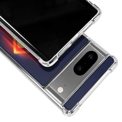 Superman 2025 Energy Shield Neon Emblem Google Pixel 8 Clear Case